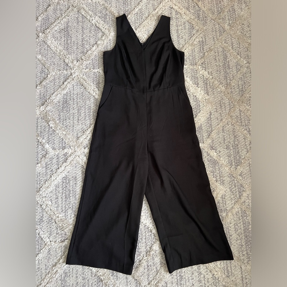 Banana Republic Classic Black Sleeveless Jumpsuit